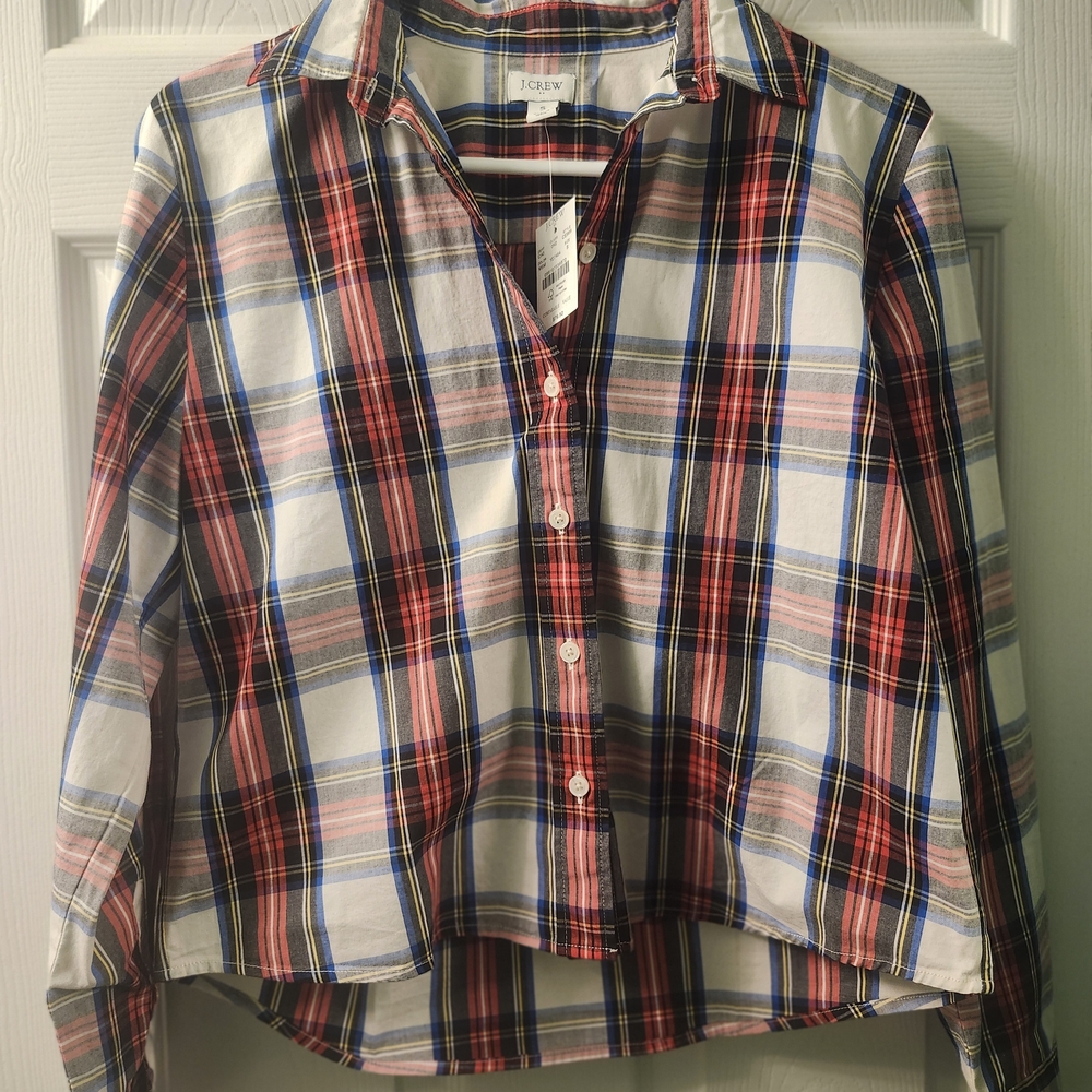 J.Crew Plaid Button-Up Shirt